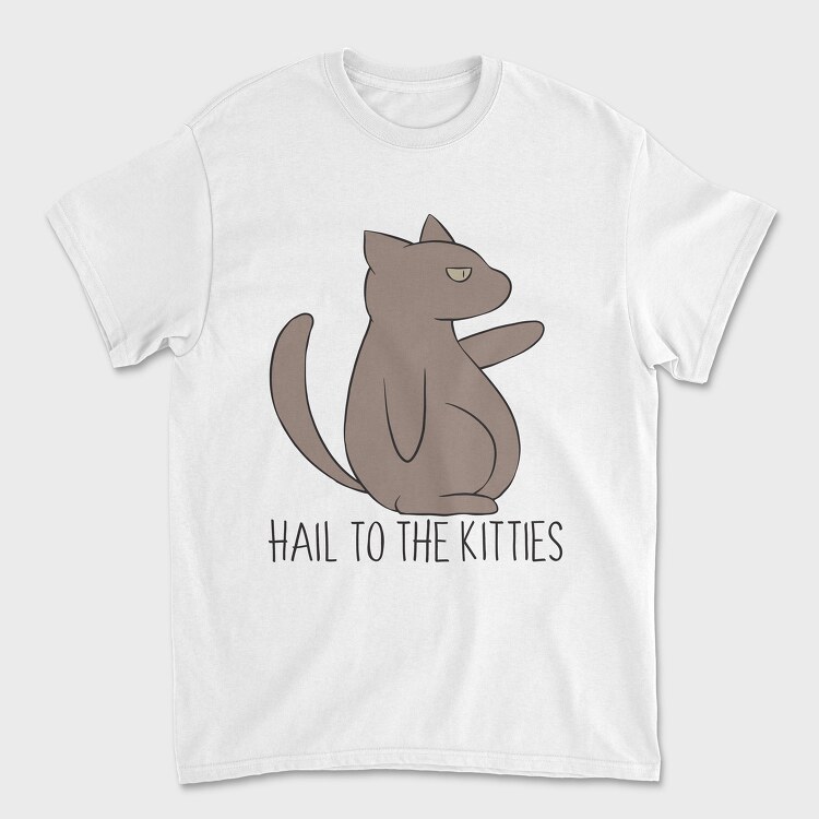 Hail to the Kitties, Унисекс Мъжка Тениска