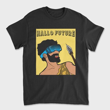 Hallo Future, Unisex Men's T-Shirt