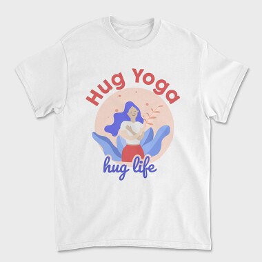 Hug Yoga Hug Life, Unisex Men's T-Shirt