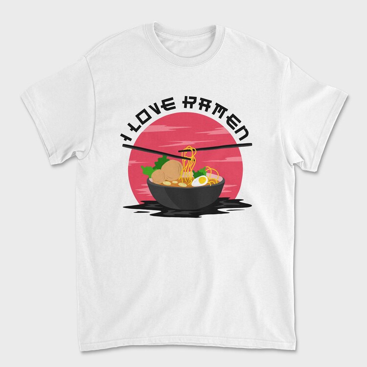 I Love Ramen, Унисекс Мъжка Тениска