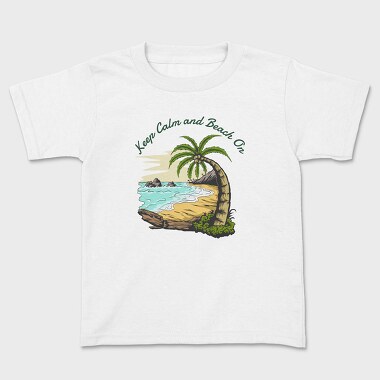 Keep Calm and Beach On, Детска Тениска