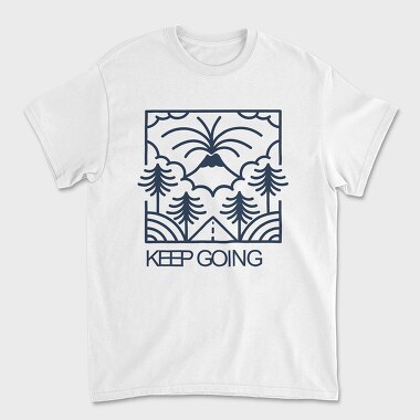 Keep Going, Unisex Men's T-Shirt