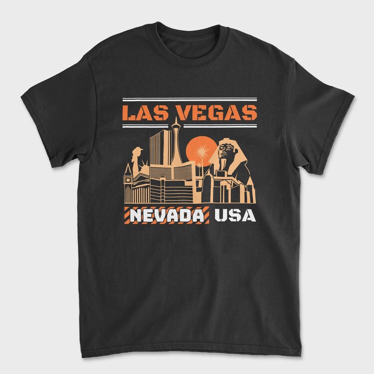 Las Vegas, Унисекс Мъжка Тениска