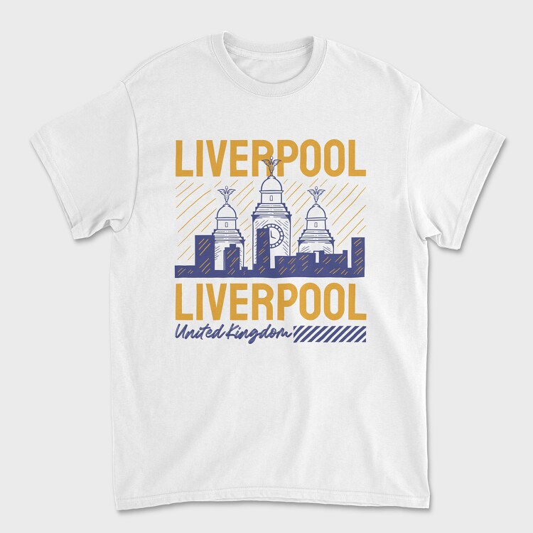Liverpool, Унисекс Мъжка Тениска
