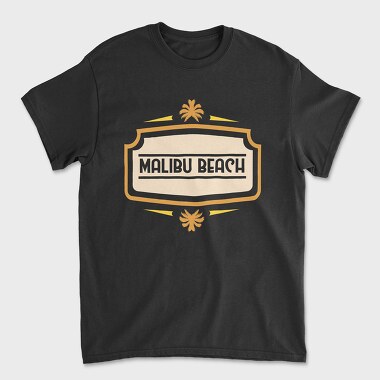 Malibu Beach, Unisex Men's T-Shirt