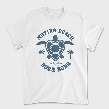 Matira Beach, Unisex Men's T-Shirt