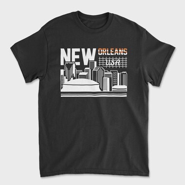 New Orleans, Унисекс Мъжка Тениска