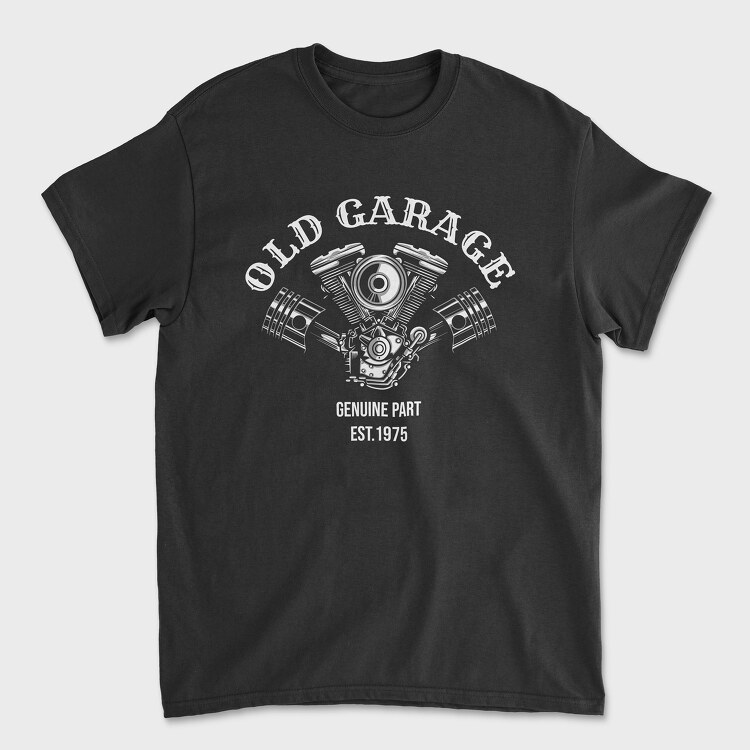 Old Garage, Unisex Men's T-Shirt