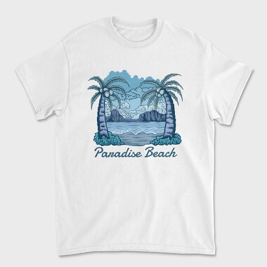 Paradise Beach, Unisex Men's T-Shirt