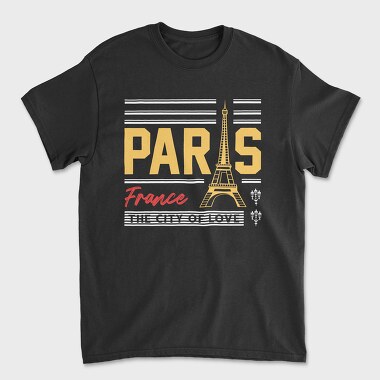 Paris, Унисекс Мъжка Тениска