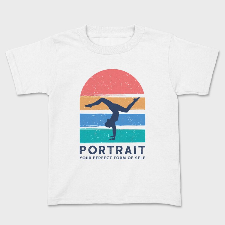 Portrait Your Perfect Form of Self, Kids' T-Shirt