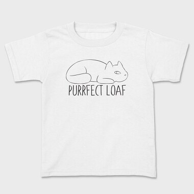 Purrfect Loaf, Kids' T-Shirt