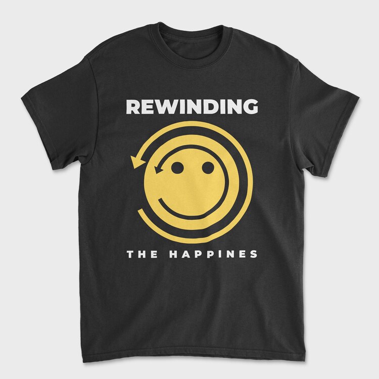 Rewinding the Happiness, Unisex Men's T-Shirt
