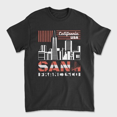 San Francisco, Unisex Men's T-Shirt