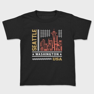Seattle, Kids' T-Shirt