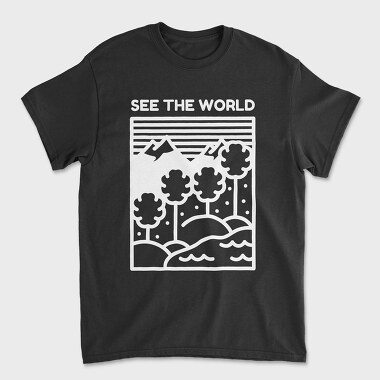 See the World, Unisex Men's T-Shirt