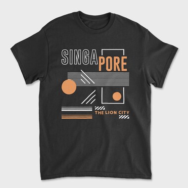 Singapore, Unisex Men's T-Shirt