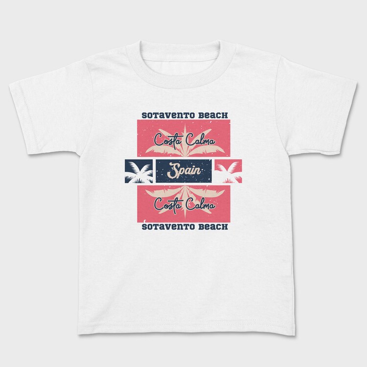 Sotavento Beach, Kids' T-Shirt