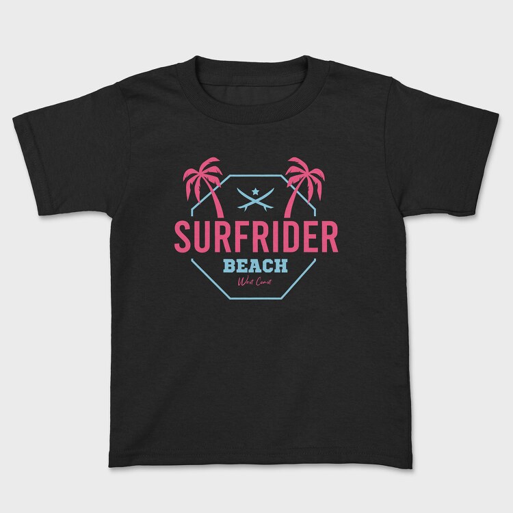 Surfrider Beach, Kids' T-Shirt
