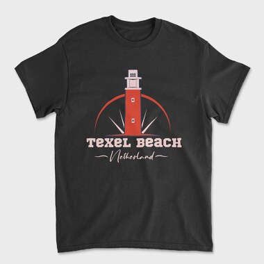 Texel Beach, Unisex Men's T-Shirt