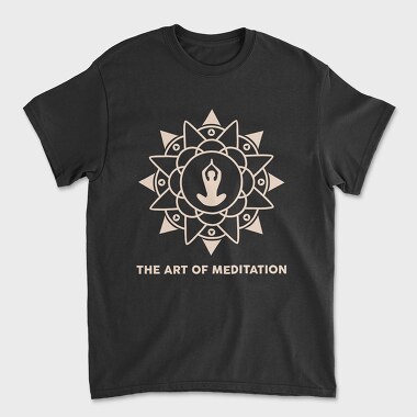 The Art of Meditation, Unisex Men's T-Shirt