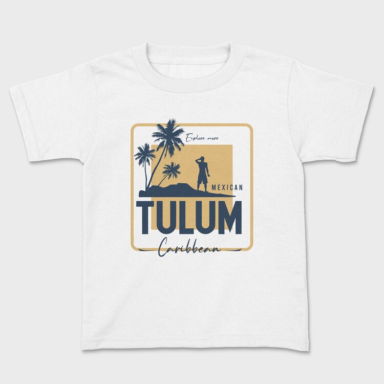 Tulum Caribbean, Kids' T-Shirt