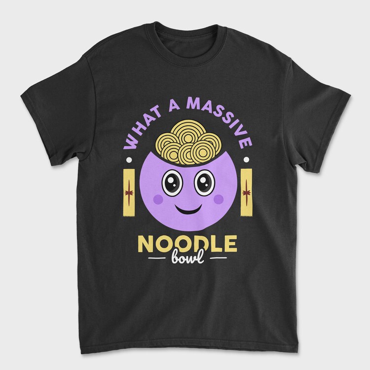 What a Massive Noodle Bowl, Unisex Men's T-Shirt