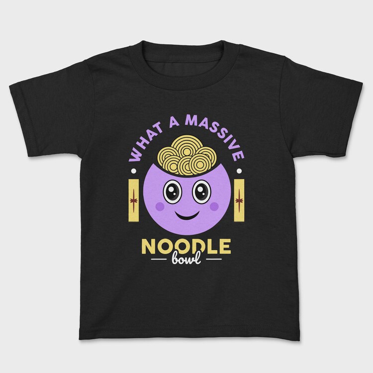 What a Massive Noodle Bowl, Kids' T-Shirt