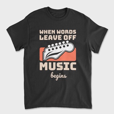 When Words Leave Off, Unisex Men's T-Shirt