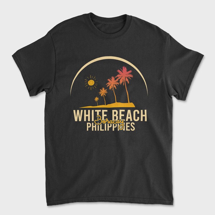 White Beach, Унисекс Мъжка Тениска