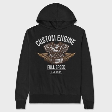 Custom Engine, Unisex Men's Hoodie