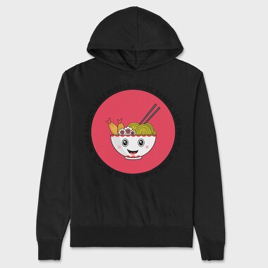 Less People More Ramen, Unisex Men's Hoodie