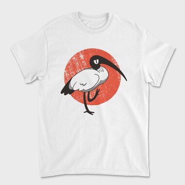 White Ibis, Unisex Men's T-Shirt