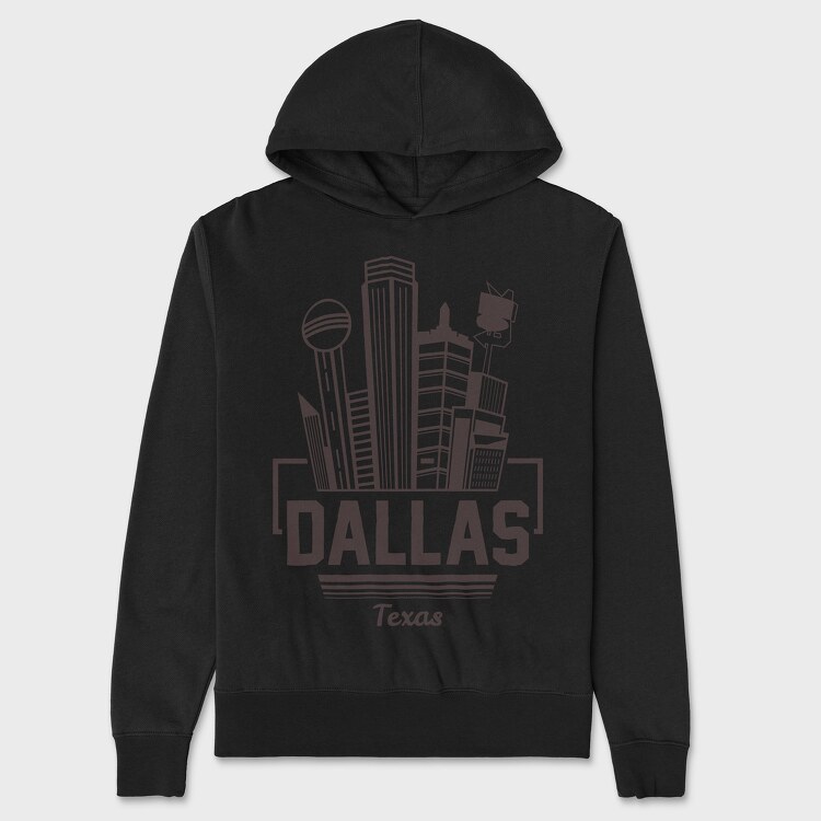 Dallas, Унисекс Мъжко Суичър