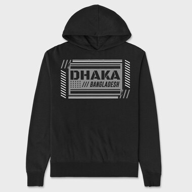 Dhaka, Unisex Men's Hoodie