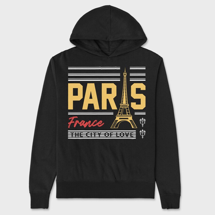 Paris, Unisex Men's Hoodie