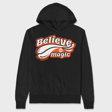 Believe in Magic, Unisex Men's Hoodie
