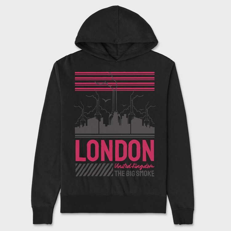London, Unisex Men's Hoodie