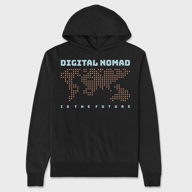 Digital Nomad Is the Future, Unisex Men's Hoodie