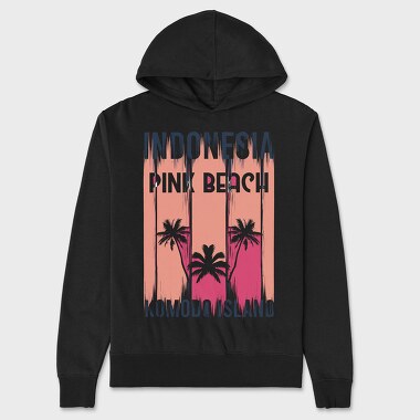Pink Beach, Unisex Men's Hoodie