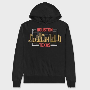 Houston, Unisex Men's Hoodie
