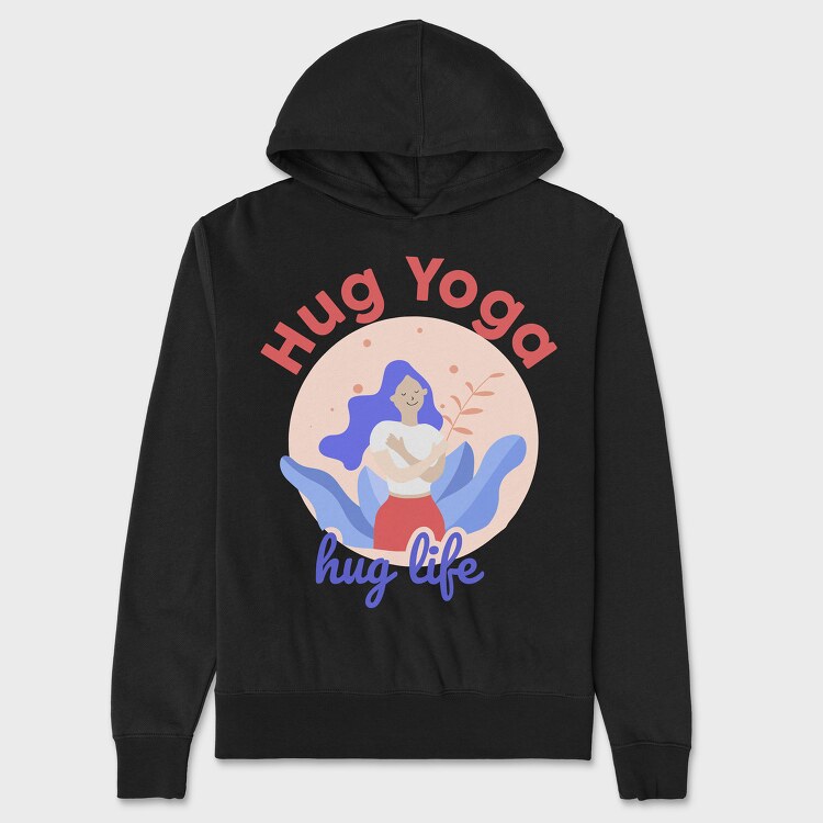 Hug Yoga Hug Life, Унисекс Мъжко Суичър