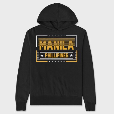 Manila, Unisex Men's Hoodie
