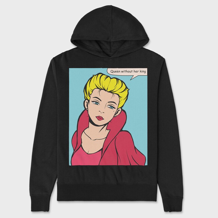 Queen Without Her King, Unisex Men's Hoodie