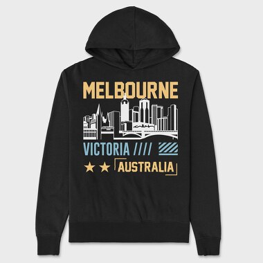 Melbourne, Unisex Men's Hoodie