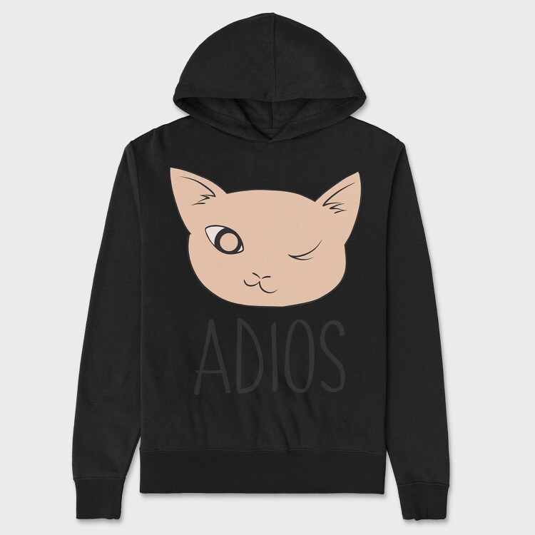 Adios, Unisex Men's Hoodie