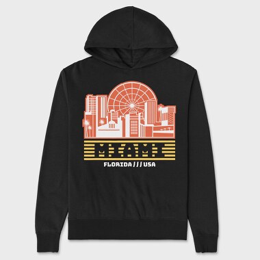 Miami, Unisex Men's Hoodie