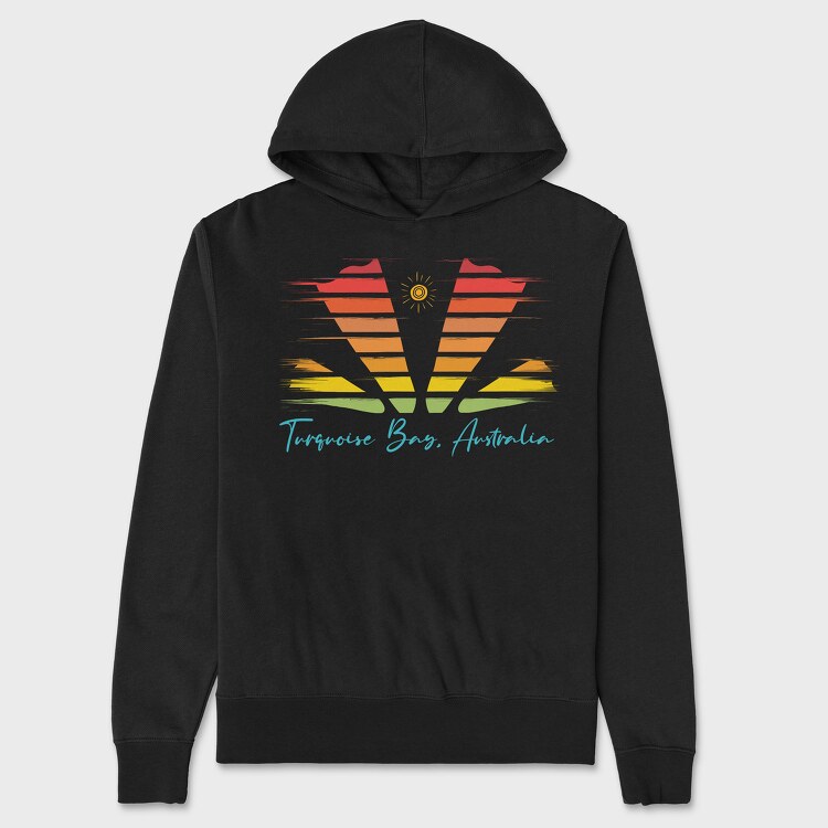 Turquoise Bay, Unisex Men's Hoodie