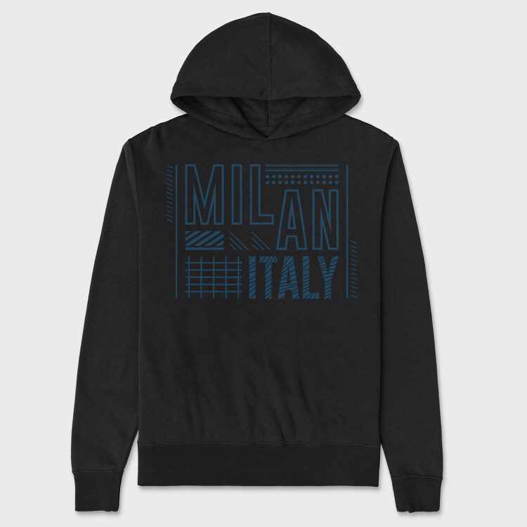 Milan, Unisex Men's Hoodie