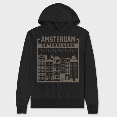 Amsterdam, Unisex Men's Hoodie